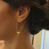 Créoles Dorées "Libellule" — Pendentif Fin & Chic