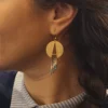 il_fullxfull.5829757888_o6q8 Boucles d'Oreilles Disque Doré "Éclipse" — Franges Miyuki Turquoise