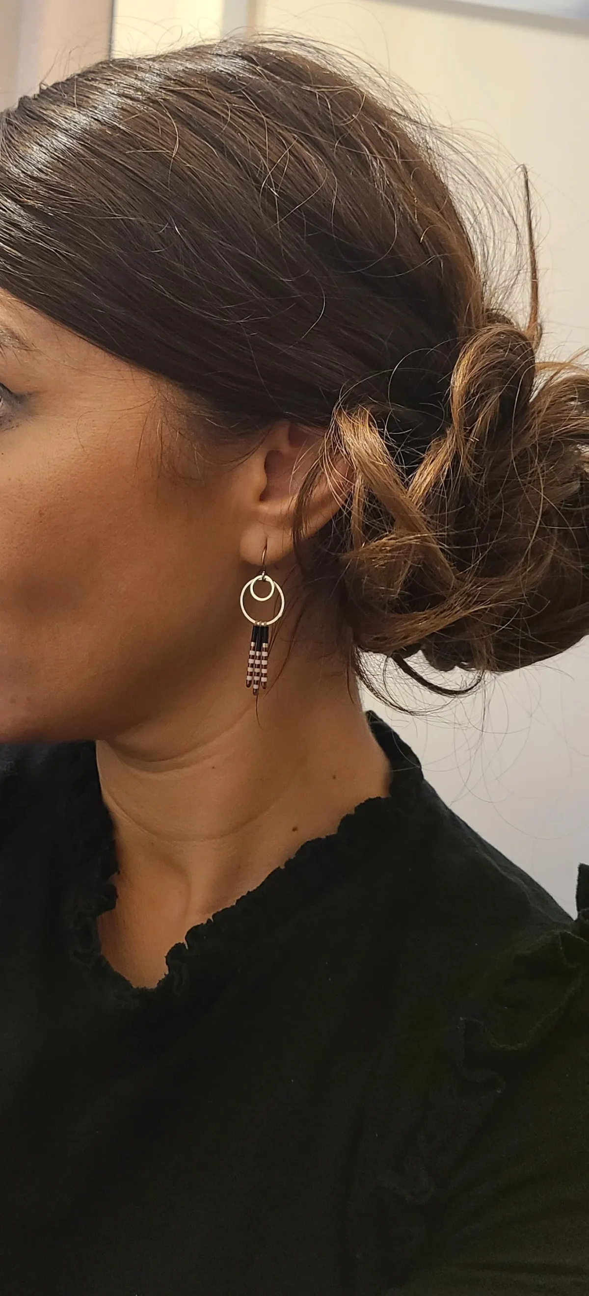 il_fullxfull.6562245721_hhu6 Boucles d'Oreilles Argentées "Écho" — Double Anneau & Franges Miyuki