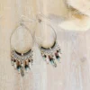 Boucles Pendantes Orientales En Perles Naturelles Et Miyuki