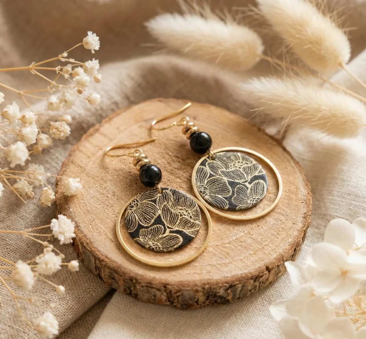 il_fullxfull.7437385274_fkxc Boucles D’Oreilles Japonaises Pendantes Hématite Dorées