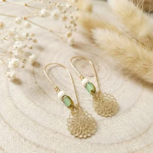 il_fullxfull.7495973051_4kig Boucles d'Oreilles Dorées "Mandala Bohème" — Rosace & Perles