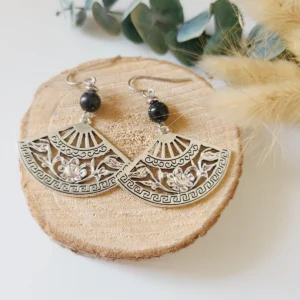 Boucles d'oreilles éventails