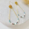 Boucles D’Oreilles Géométriques Avec Perles de Miyuki Colorées