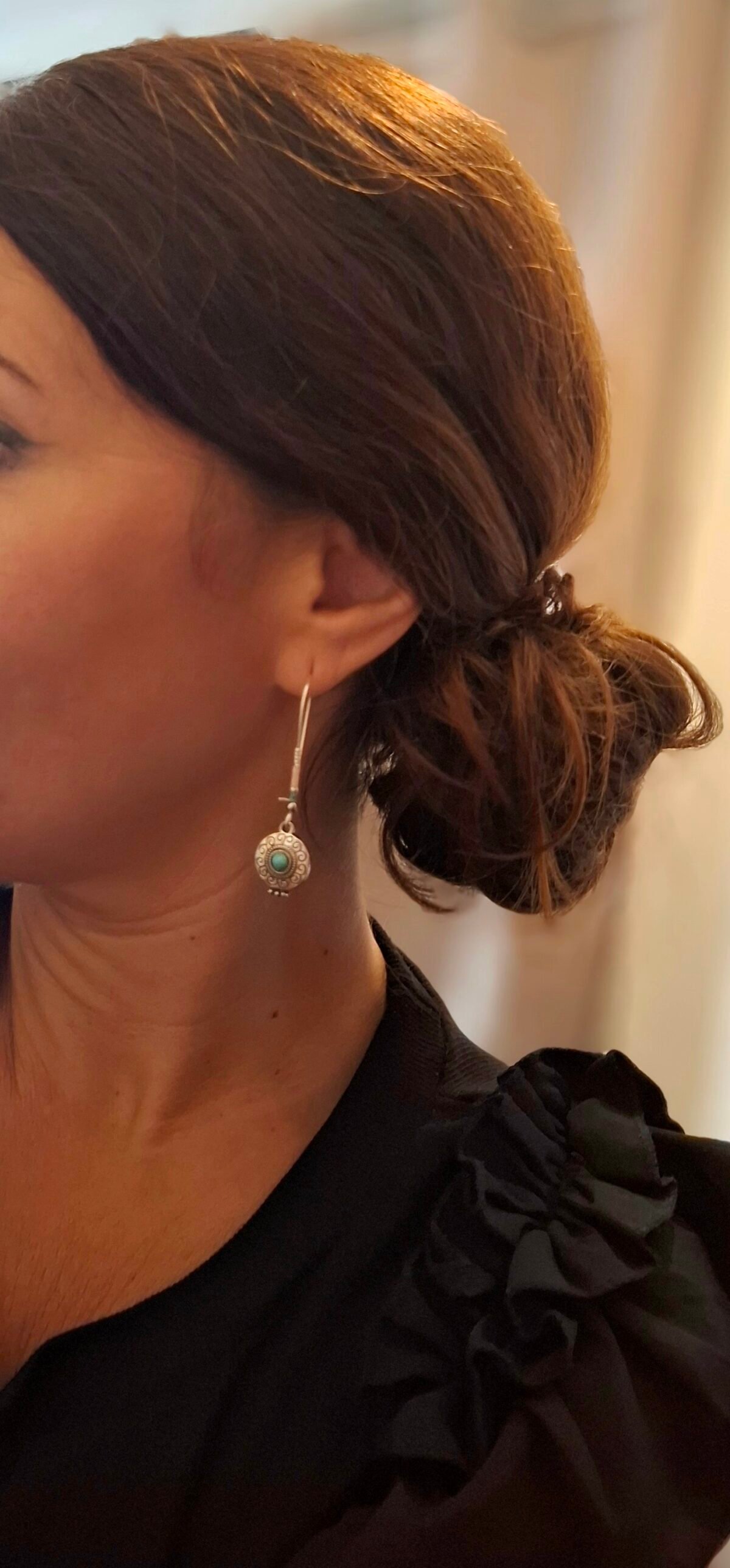 20260702_151522(1) Boucles d'Oreilles "Talisman Turquoise" — Médaillon & Perles Miyuki