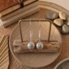 6 Boucles d'Oreilles "Talisman Turquoise" — Médaillon & Perles Miyuki
