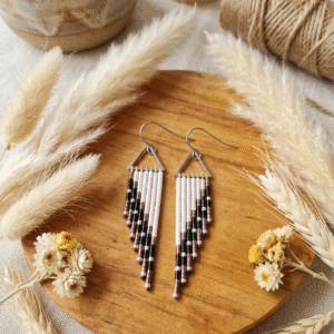 Boucles d'Oreilles Tissées "Voyage Ethnique" — Franges Miyuki