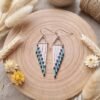Boucles d'Oreilles Tissées "Éclat Turquoise" — Franges Miyuki