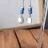 Boucles d'Oreilles Argentées "Ligne" — Grands Crochets & Turquoise - photo 4 Boucles d'Oreilles Argentées "Ligne" — Grands Crochets & Turquoise - photo 4