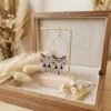 Grandes Créoles Tissées "Plume" — Miyuki Blanches & Howlite - photo 3