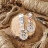 Porte-clés personnalisé meilleures amies – médaille gravée et tissu Liberty - photo 3 Porte-clés personnalisé meilleures amies – médaille gravée et tissu Liberty - photo 3