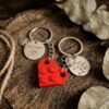 Porte-clés personnalisé double médaille – lot de 2 à partager - photo 2