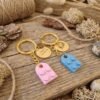 Porte-clés personnalisé double médaille – lot de 2 à partager - photo 3