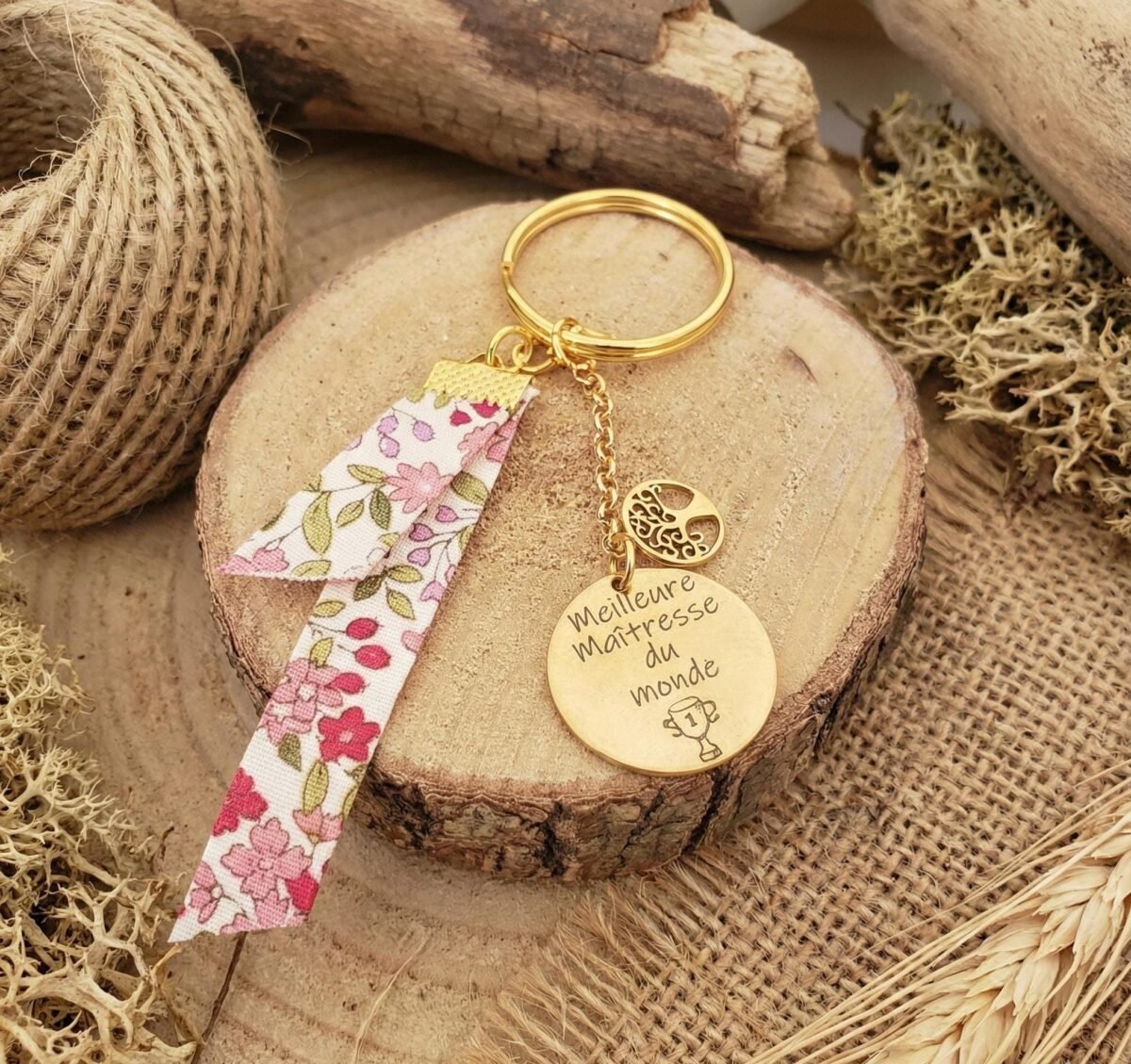 Porte-clés personnalisé maîtresse et ATSEM – option QR secret - photo 2