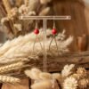 Boucles d'Oreilles Dorées "Terre Rouge" — Grande Goutte & Howlite - photo 3 Boucles d'Oreilles Dorées "Terre Rouge" — Grande Goutte & Howlite - photo 3