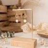 Lotus Doré & Nacre — Boucles d’Oreilles, Collier ou Parure