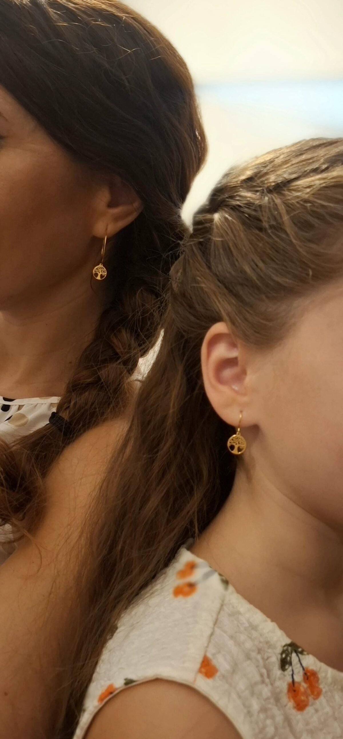 Duo Boucles d'Oreilles Dorées "Racines" — Arbre de Vie Assorti - photo 4