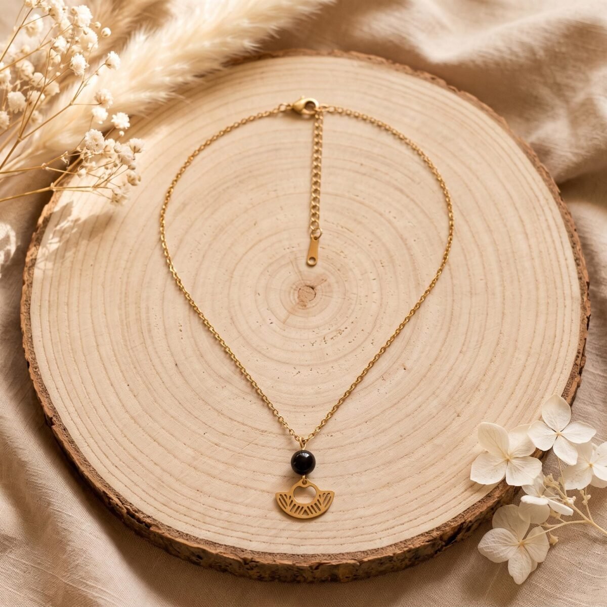 Parure Dorée "Aztèque" — Collier, Bracelet & Boucles Éventail - photo 6