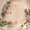 Parure Dorée "Corail" — Collier & Boucles Marquise - photo 3