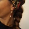 il_224xN.7308858475_admd Boucles d'oreilles de Noël argentées – losange, perles rouge et verte